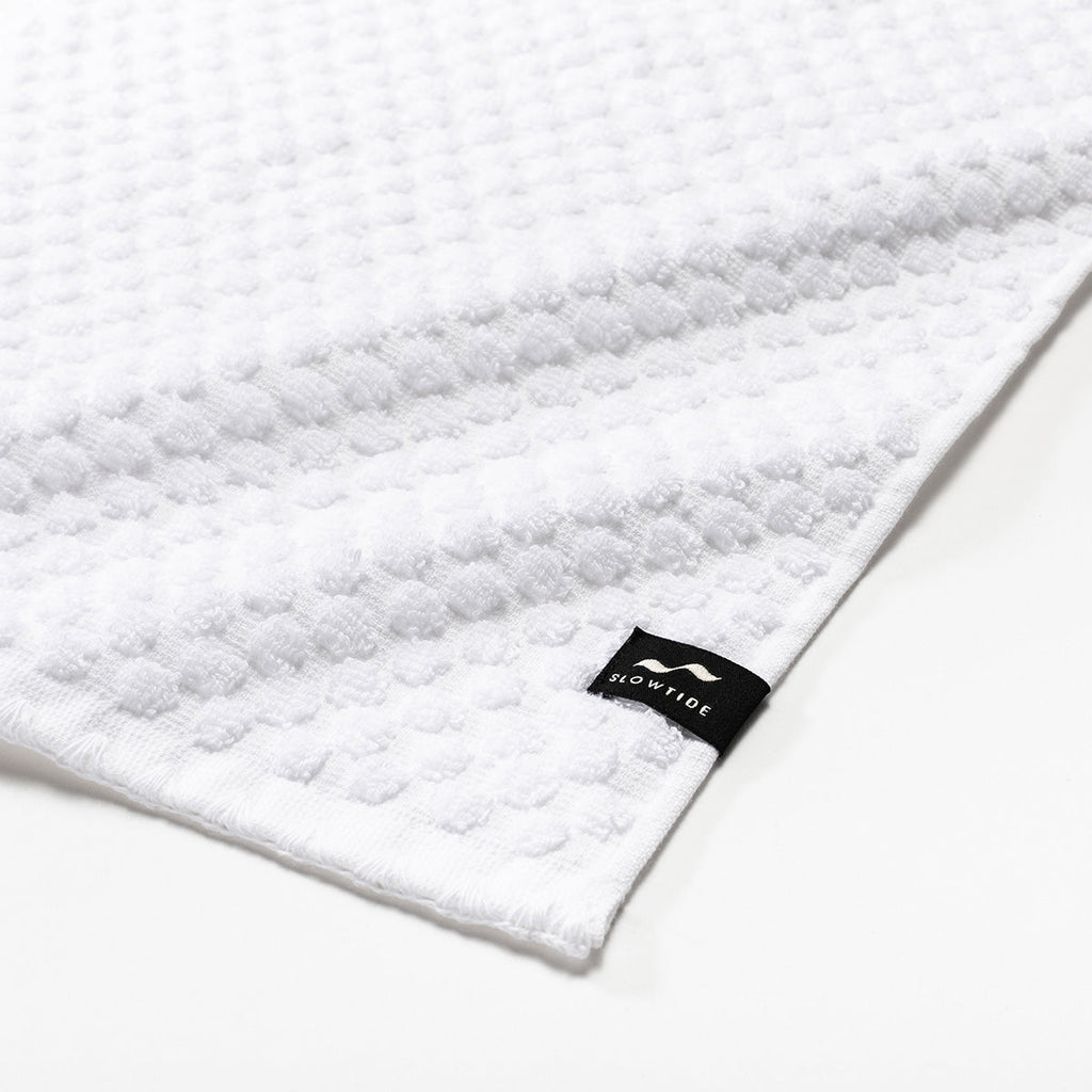 Clive Hand Towel - White - Slowtide