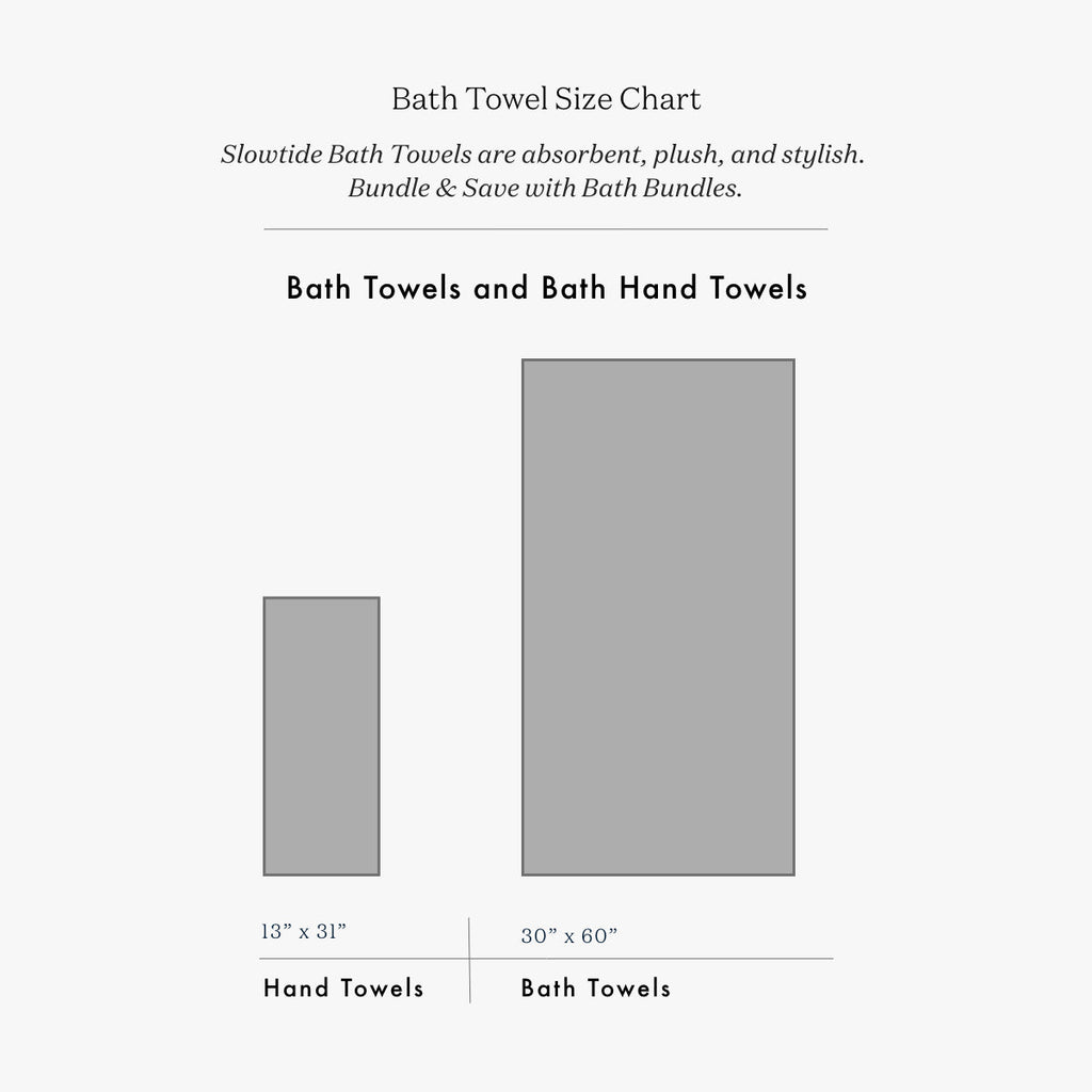 Clive Hand Towel - White - Slowtide